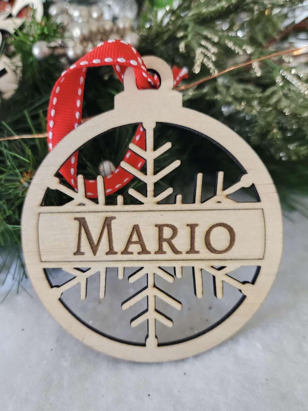 Personalised Snowflake Christmas Ornament