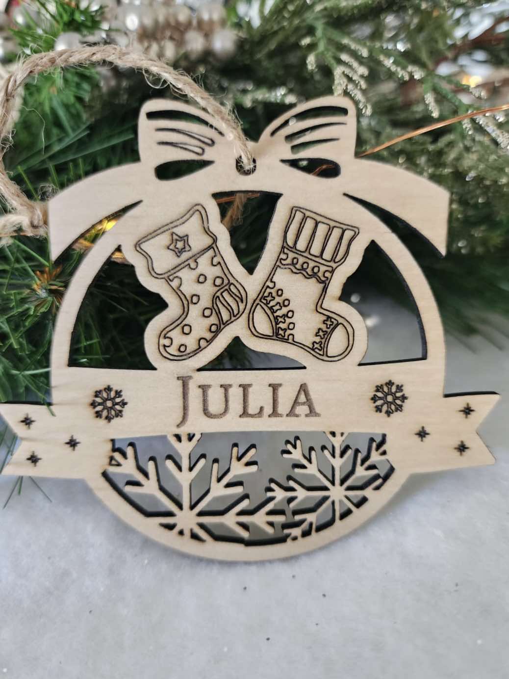 Personalised Christmas Stocking Ornament