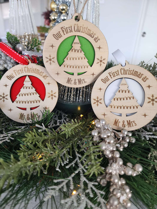 First Christmas as Mr & Mrs Ornament