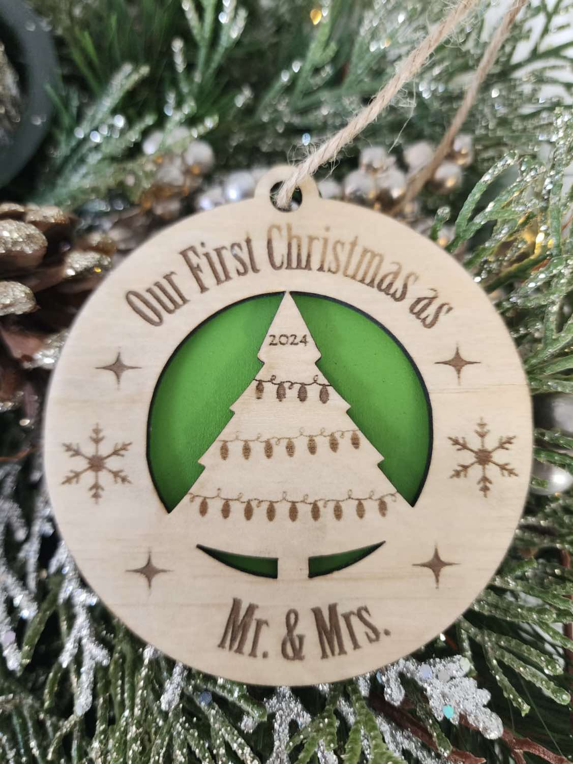 First Christmas as Mr & Mrs Ornament
