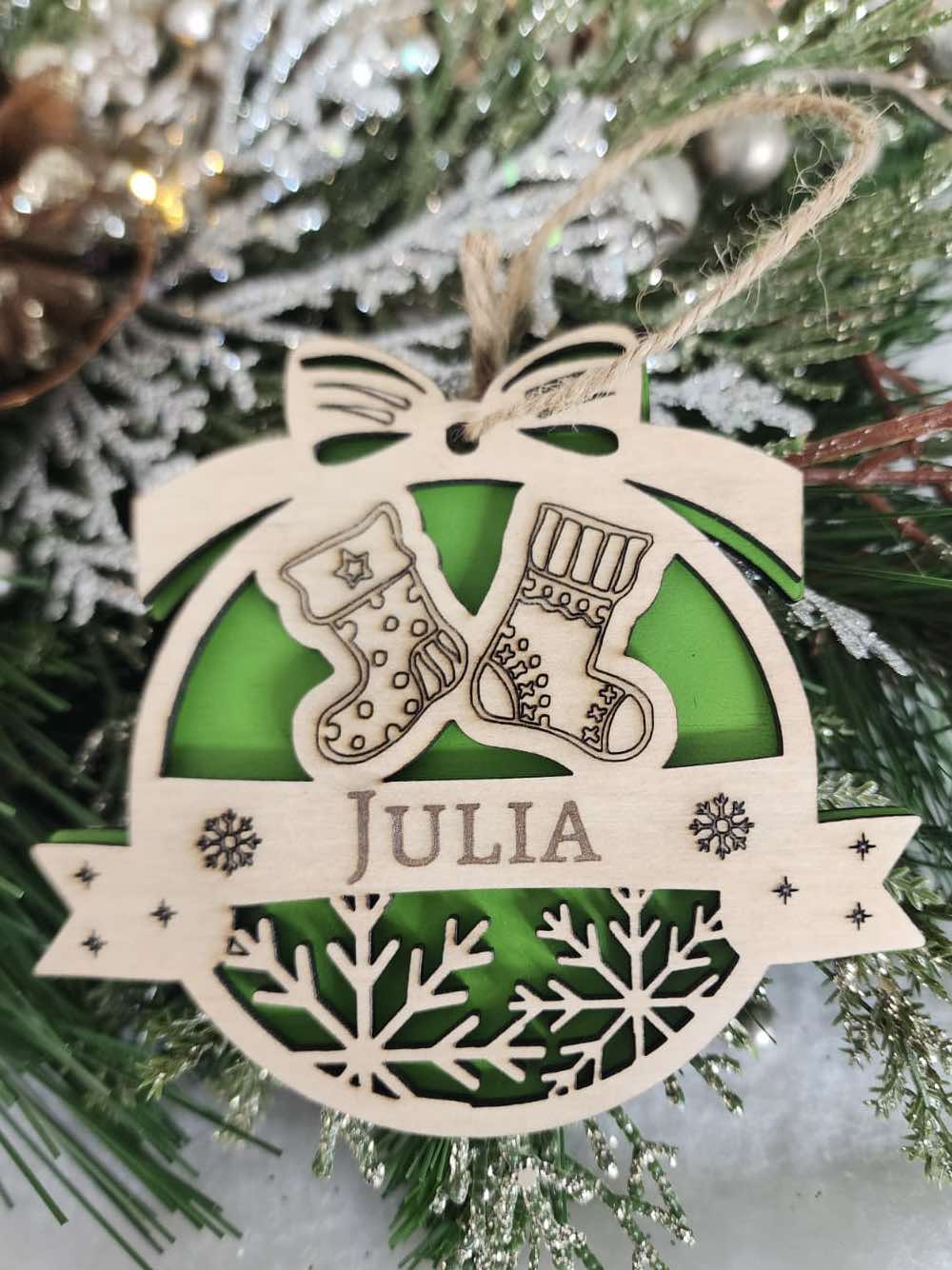 Personalised Christmas Stocking Ornament