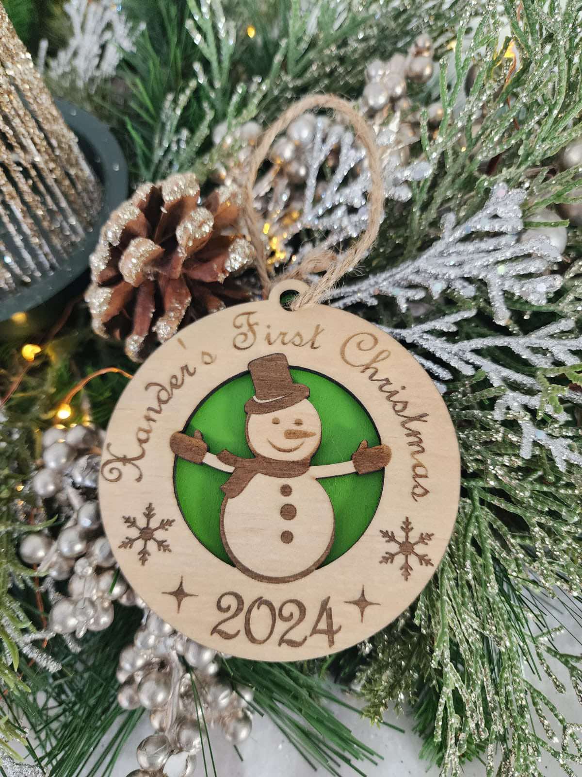 Personalised Baby's First Christmas Ornament