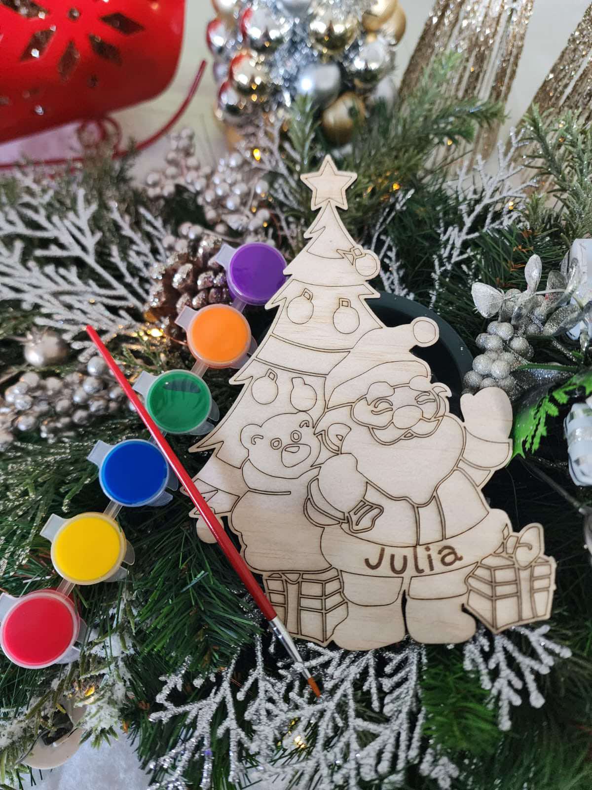 Personalised Christmas Painting Set