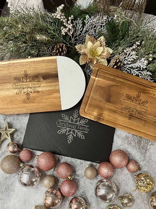 Engraved Christmas Cheeseboards
