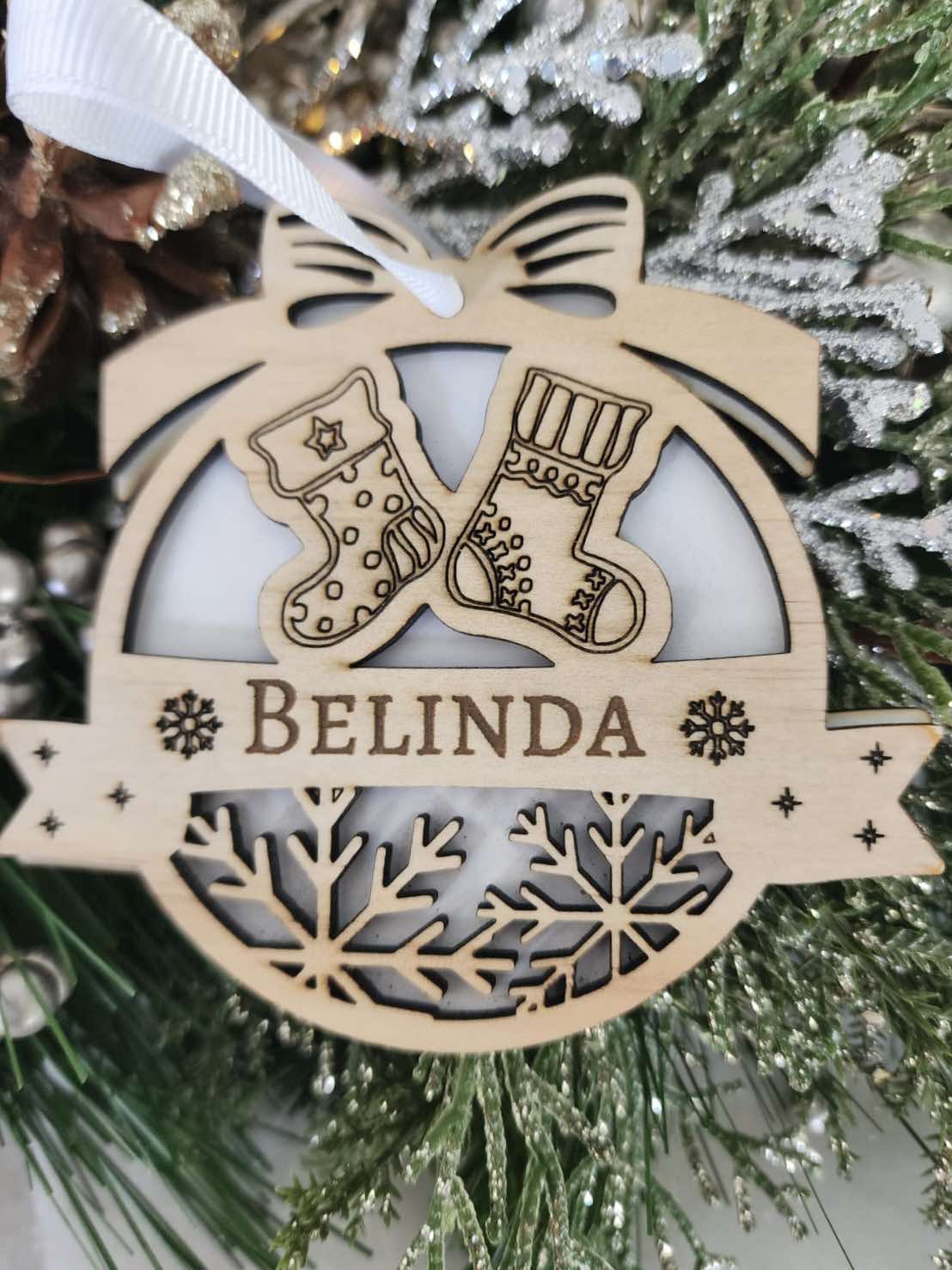 Personalised Christmas Stocking Ornament