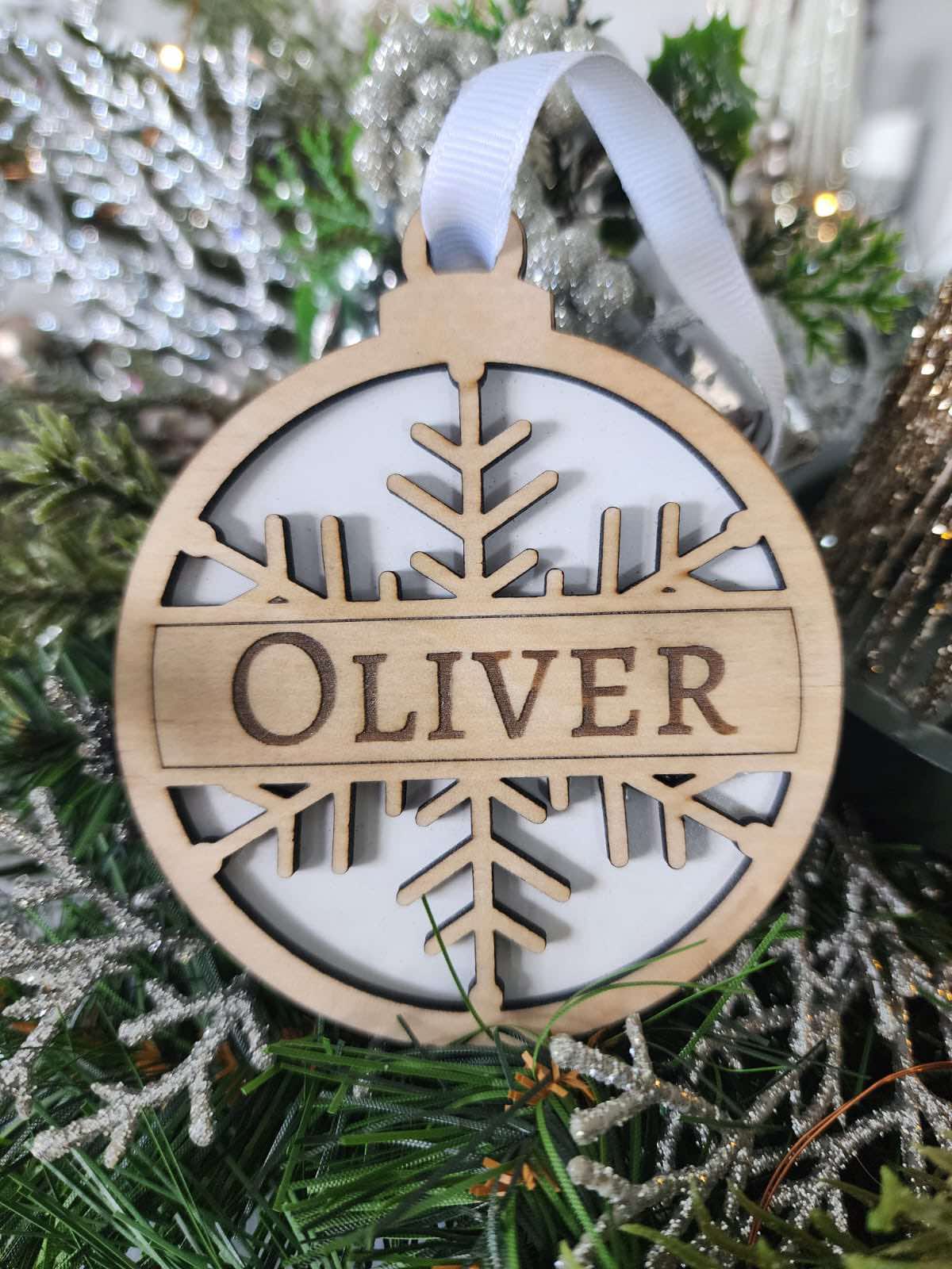 Personalised Snowflake Christmas Ornament