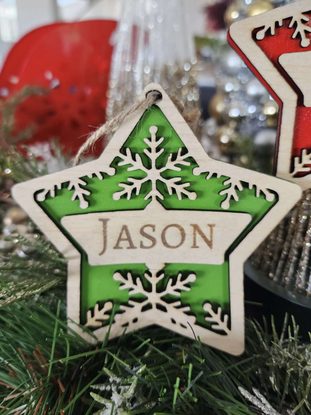 Personalised Star Christmas Ornament