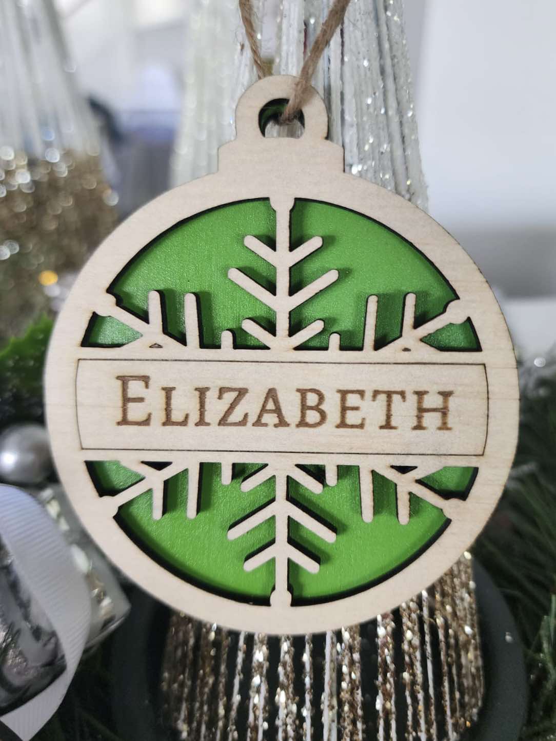 Personalised Snowflake Christmas Ornament