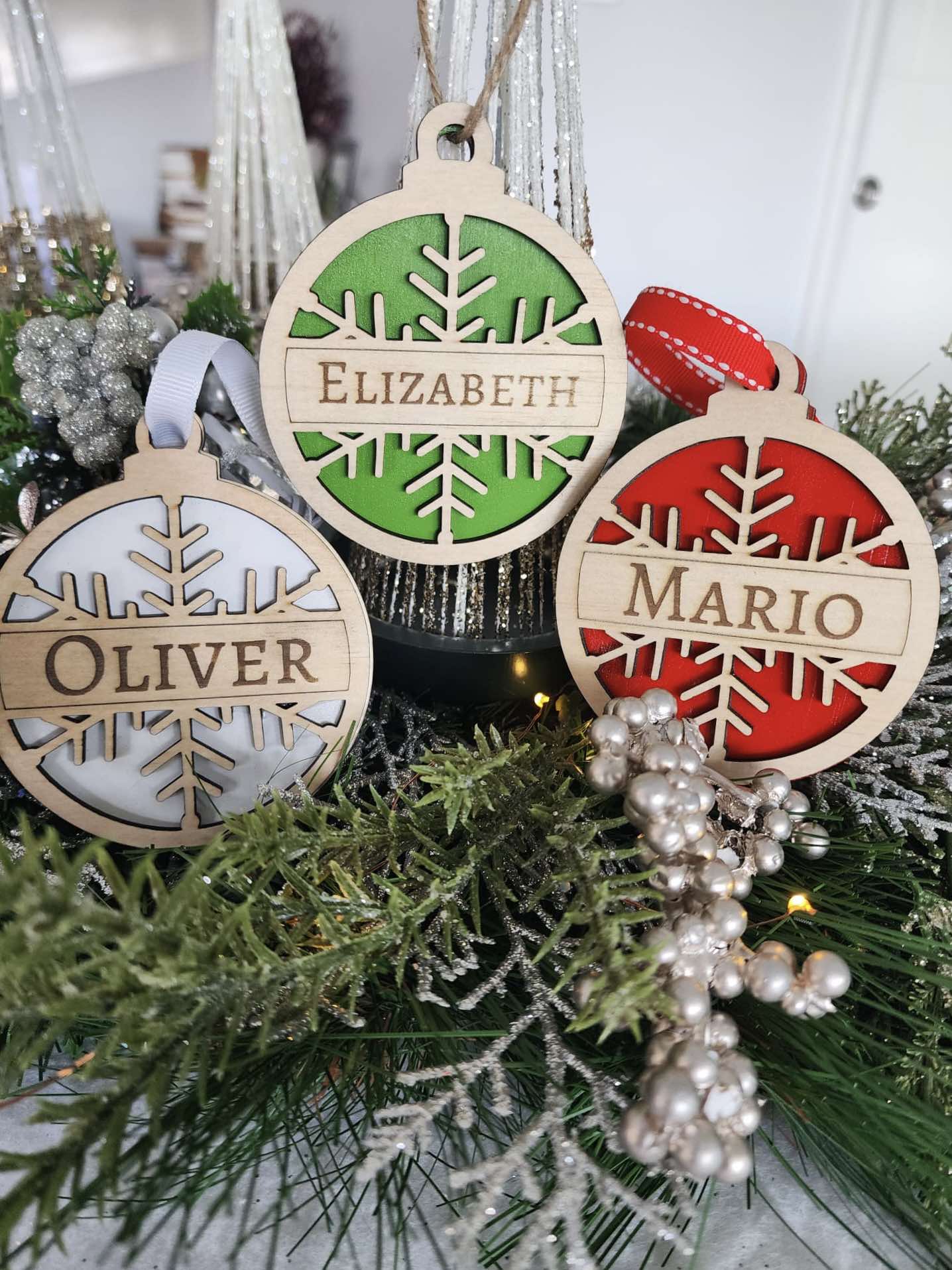 Personalised Snowflake Christmas Ornament