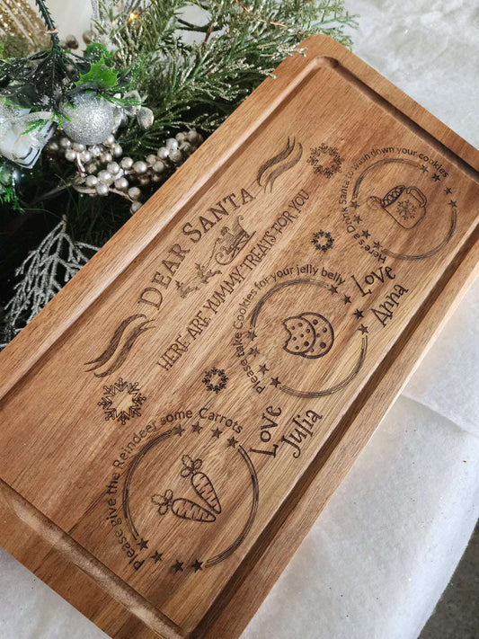 Personalised Serving Board for Santa
