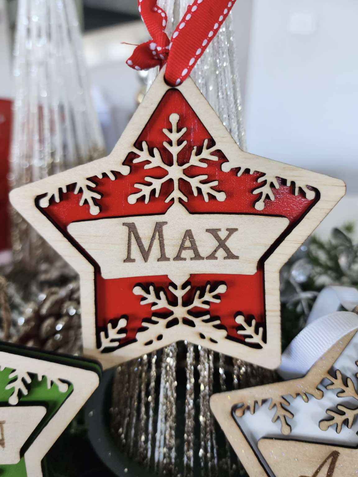 Personalised Star Christmas Ornament