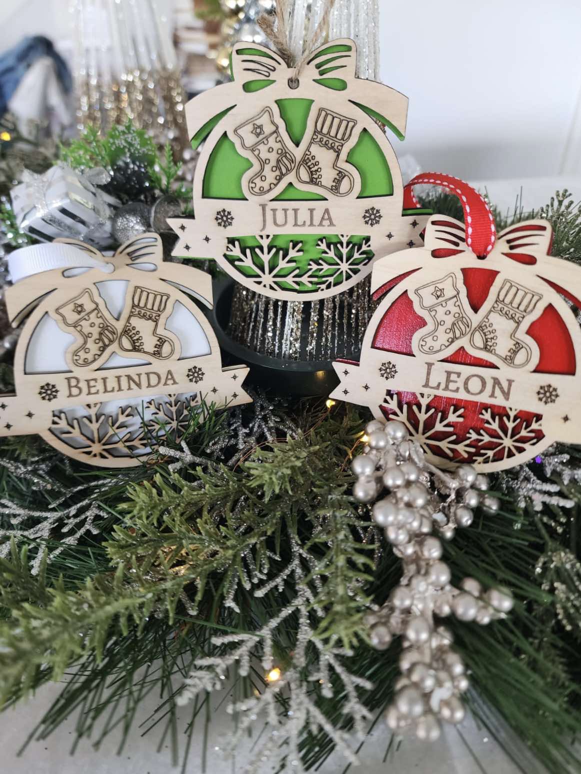Personalised Christmas Stocking Ornament