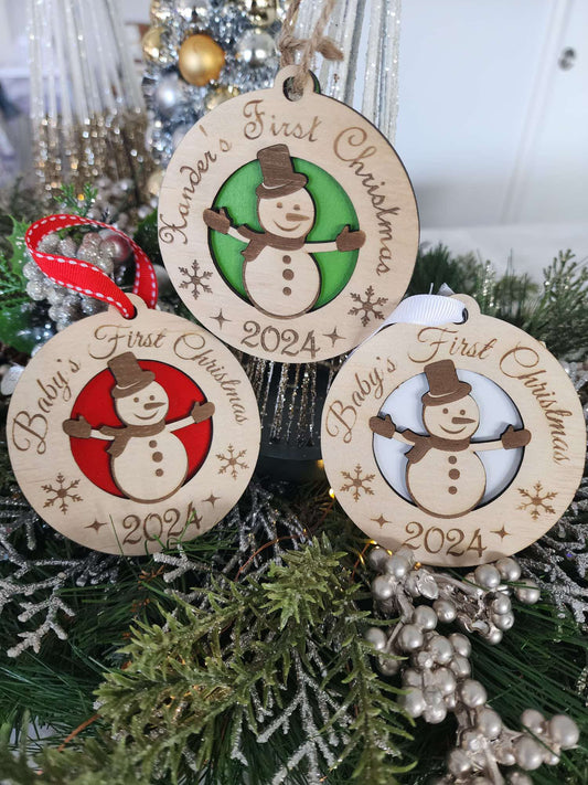 Personalised Baby's First Christmas Ornament