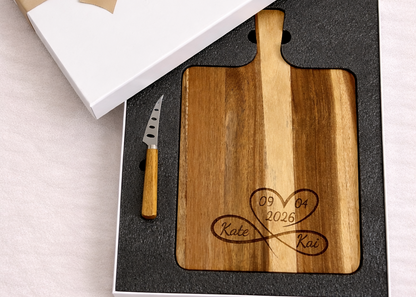 Personalised Cheeseboard Gift Box Set
