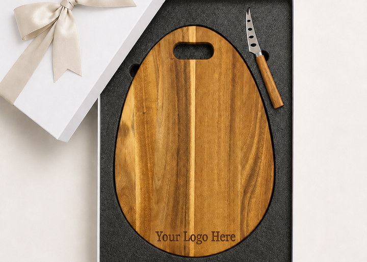 Personalised Cheeseboard Gift Box Set Droplet