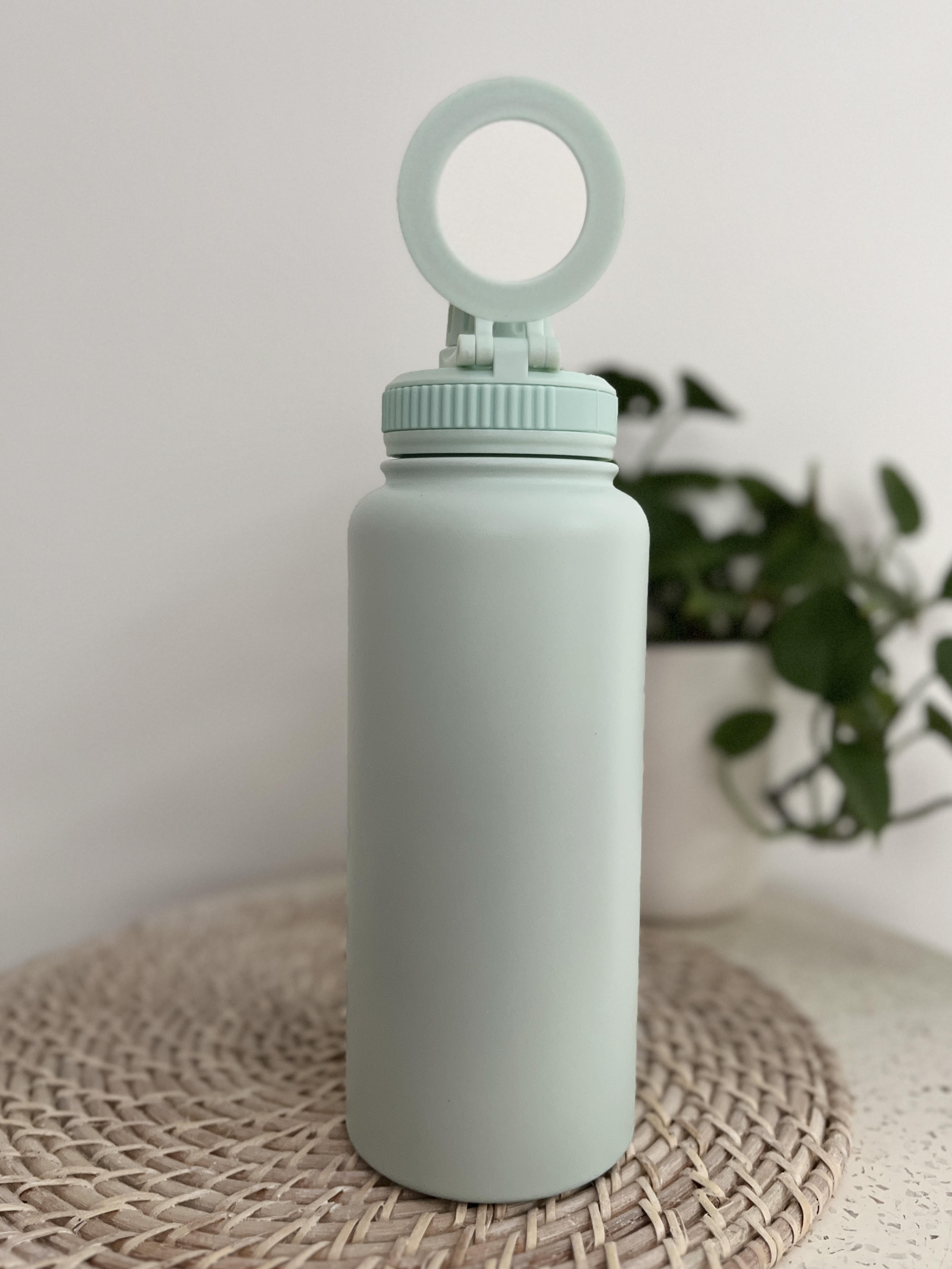 Personalised Stainless Steel Water Bottle 1 Litre Two Lids