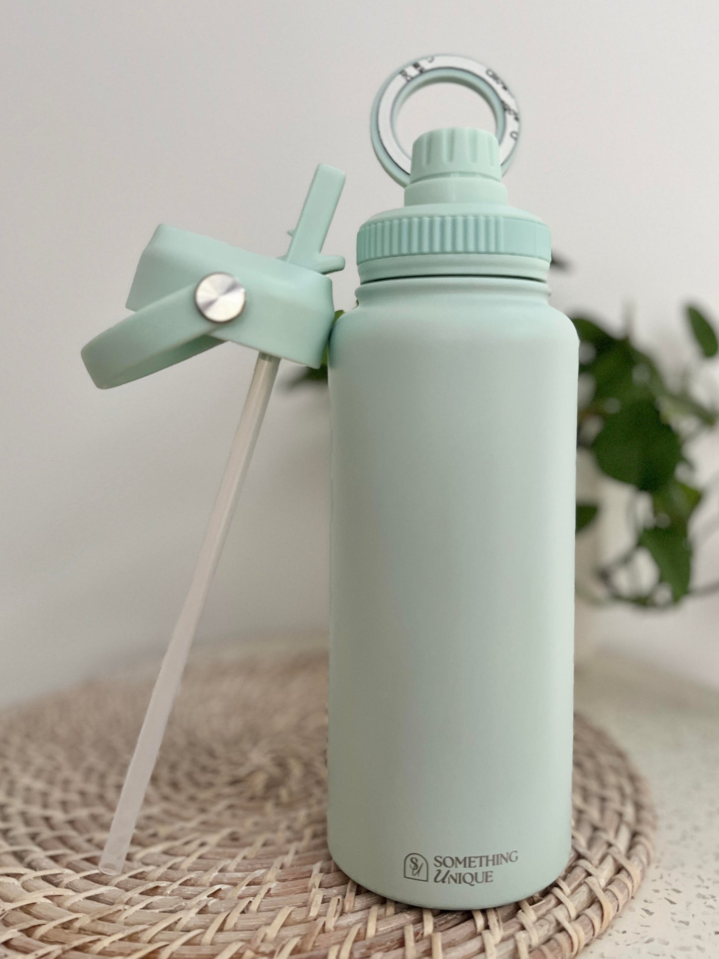 Personalised Stainless Steel Water Bottle 1 Litre Two Lids