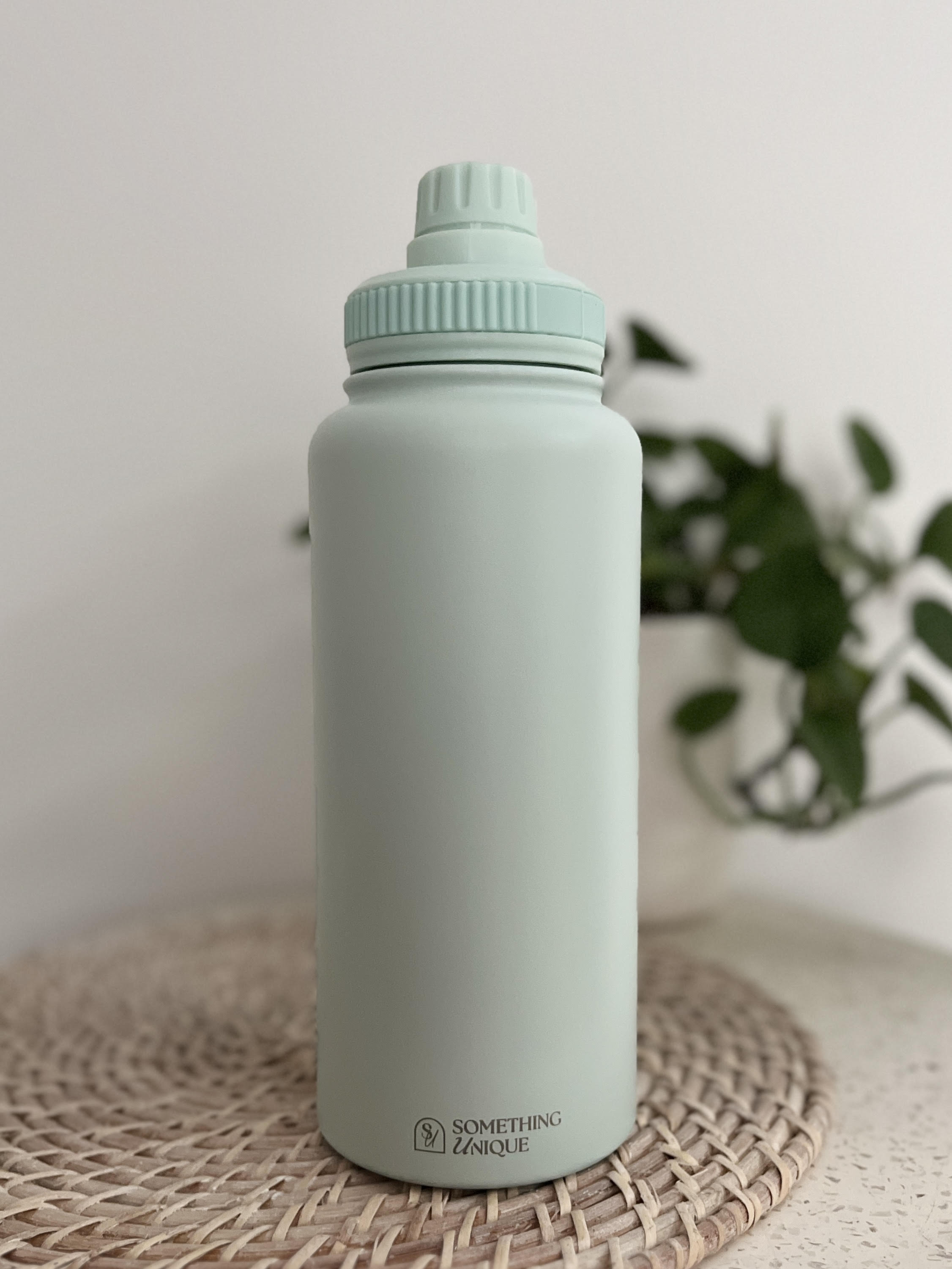 Personalised Stainless Steel Water Bottle 1 Litre Two Lids