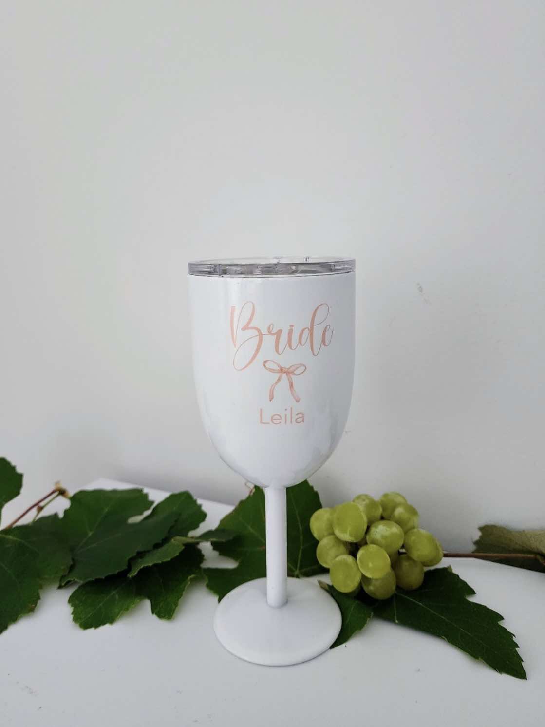 Personalised Wine Goblet: Blank or Custom Design
